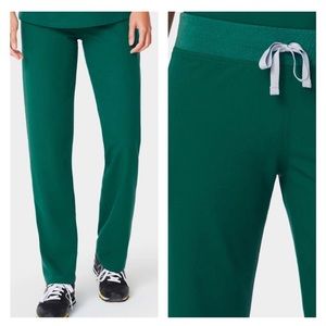 FIGS Livingston Basic Scrub Pants- Hunter Green